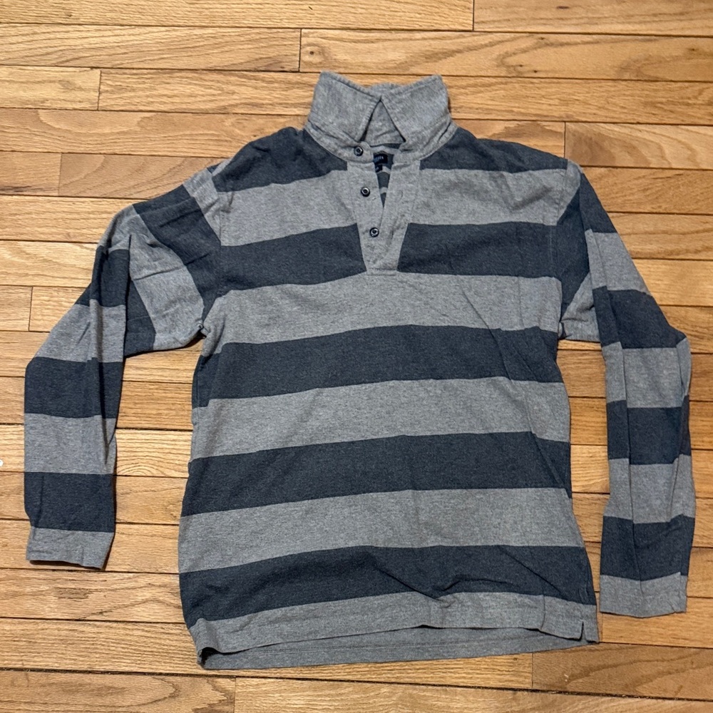 Van Heusen Gray Rugby Shirt